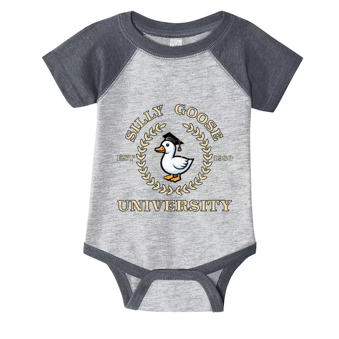 Silly Goose University Infant Baby Jersey Bodysuit