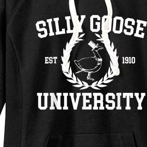 Silly Goose University Silly Goose Meme Costume Women's Fleece Hoodie