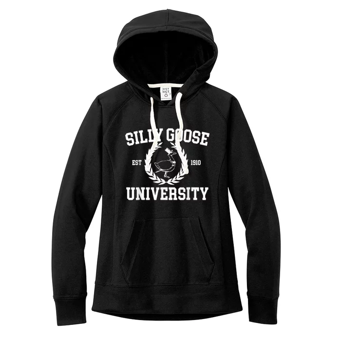 Silly Goose University Silly Goose Meme Costume Women's Fleece Hoodie