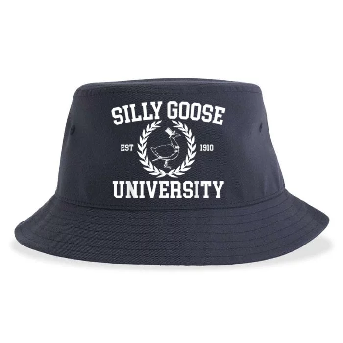 Silly Goose University Silly Goose Meme Costume Sustainable Bucket Hat