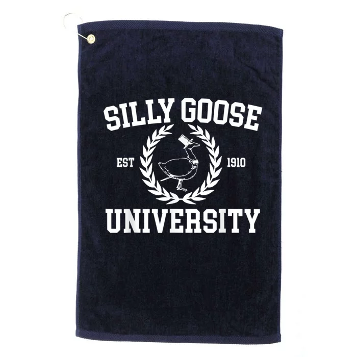 Silly Goose University Silly Goose Meme Costume Platinum Collection Golf Towel