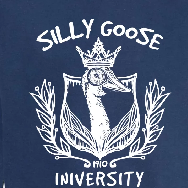 Silly Goose University Womens Silly Goose Meme Costume Garment-Dyed Sweatshirt