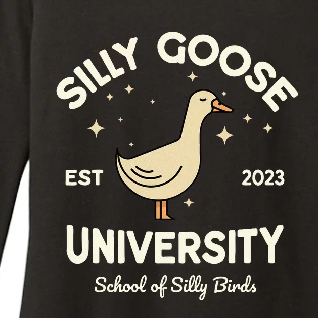 Silly Goose University School Of Silly Birds Sweatshirt Womens CVC Long Sleeve Shirt