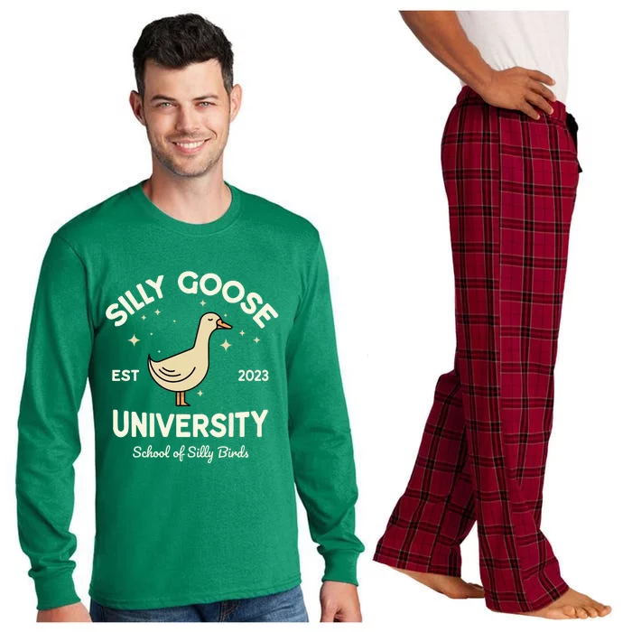 Silly Goose University School Of Silly Birds Sweatshirt Long Sleeve Pajama Set