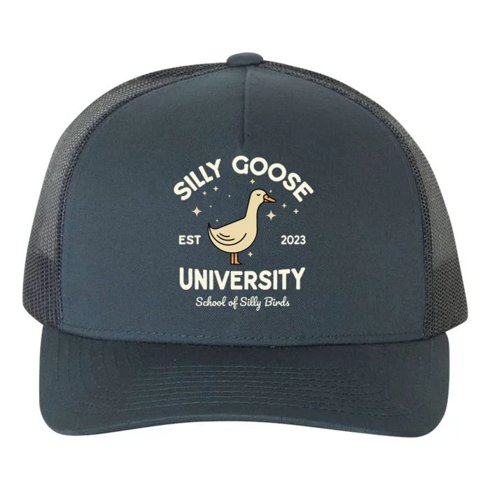 Silly Goose University School Of Silly Birds Sweatshirt Yupoong Adult 5-Panel Trucker Hat