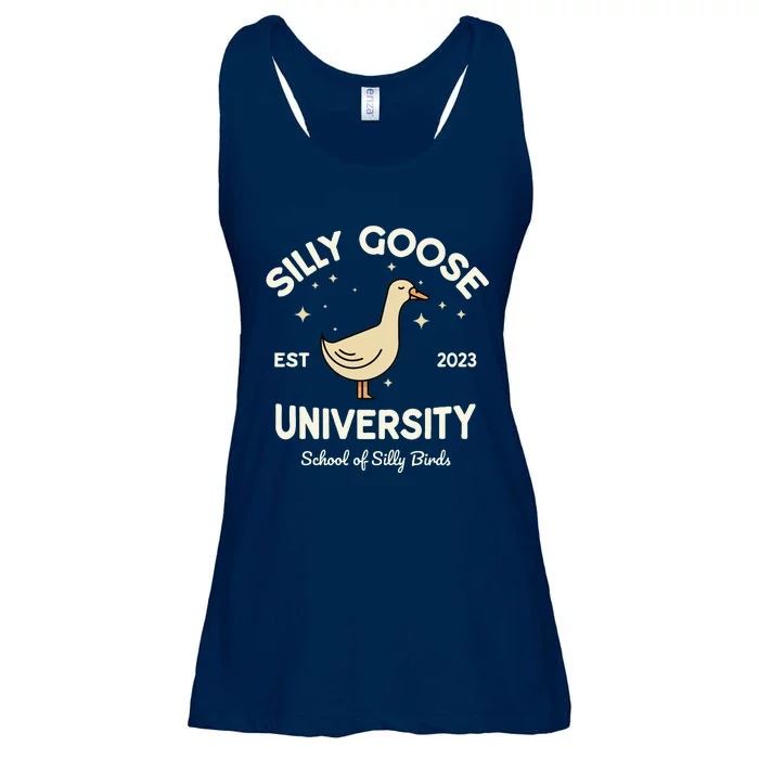 Silly Goose University School Of Silly Birds Sweatshirt Ladies Essential Flowy Tank