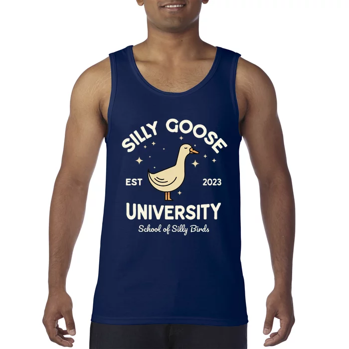 Silly Goose University School Of Silly Birds Sweatshirt Tank Top