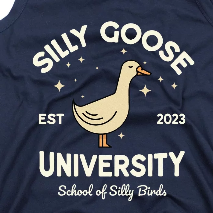 Silly Goose University School Of Silly Birds Sweatshirt Tank Top