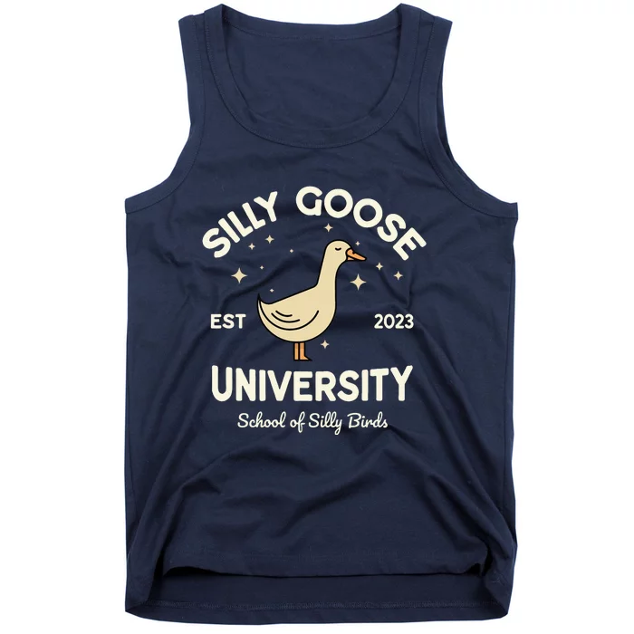 Silly Goose University School Of Silly Birds Sweatshirt Tank Top