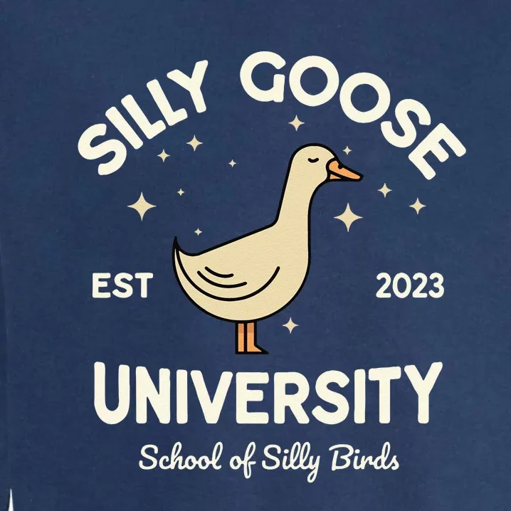 Silly Goose University School Of Silly Birds Sweatshirt Garment-Dyed Sweatshirt