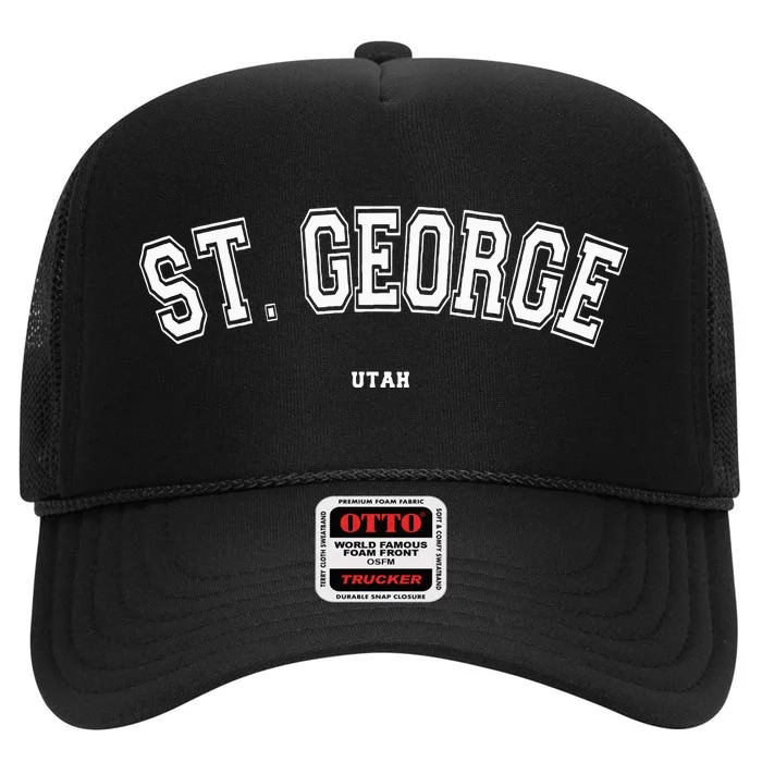 St. George Utah High Crown Mesh Trucker Hat