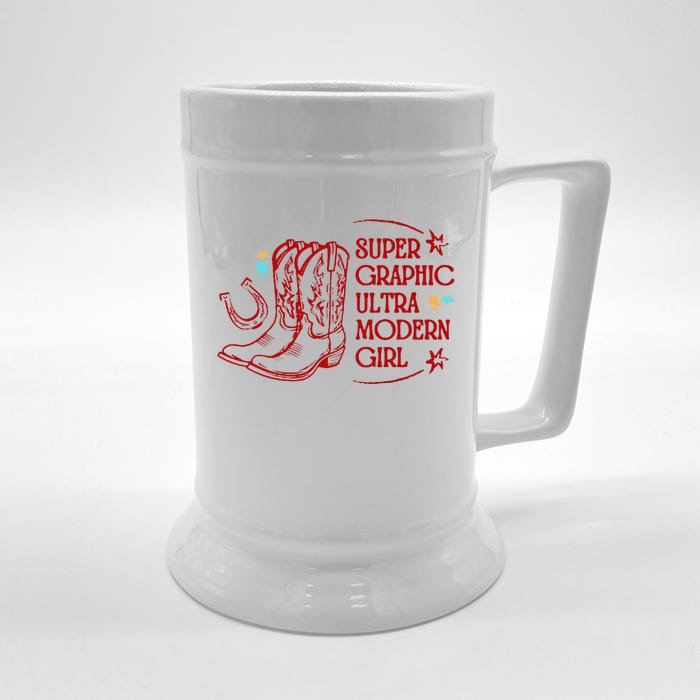 Super Graphic Ultra Modern Girl Chappell Roan Front & Back Beer Stein