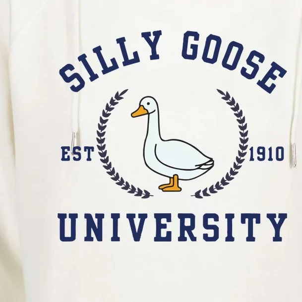 Silly Goose University Womens Funnel Neck Pullover Hood