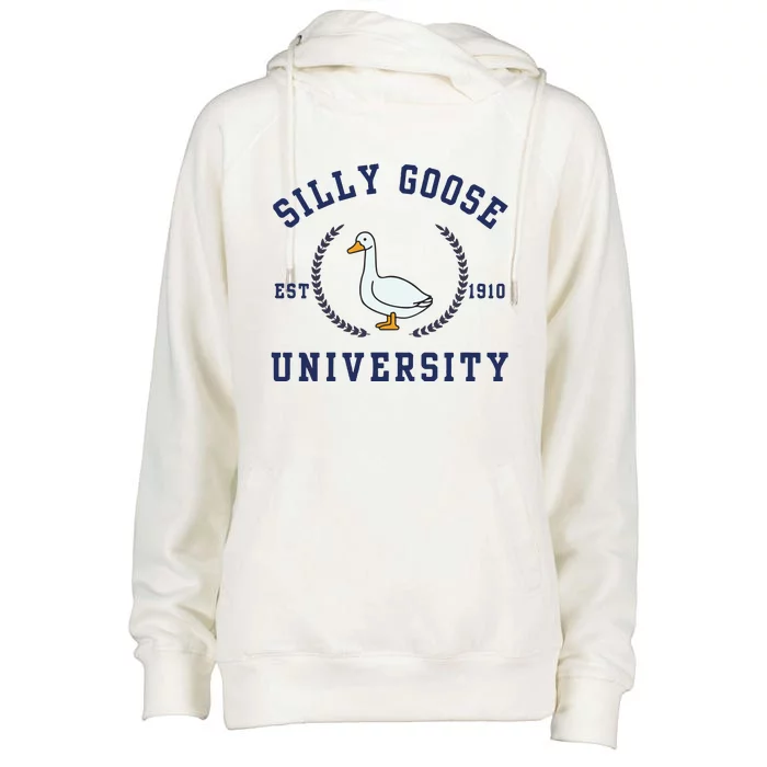 Silly Goose University Womens Funnel Neck Pullover Hood