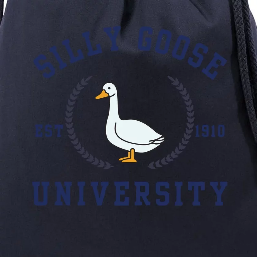 Silly Goose University Drawstring Bag