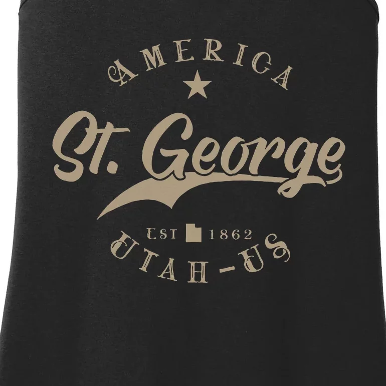 St. George Ut Utah Ladies Essential Tank