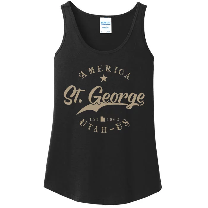 St. George Ut Utah Ladies Essential Tank