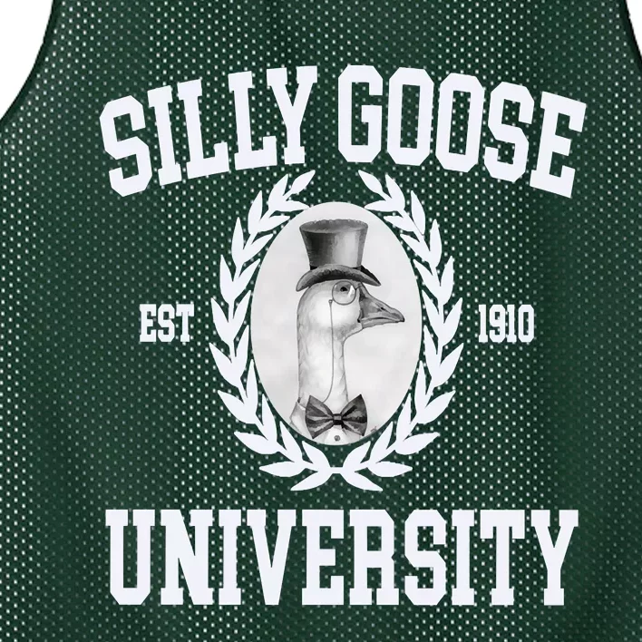 Silly Goose University Silly Goose Meme Costume Mesh Reversible Basketball Jersey Tank