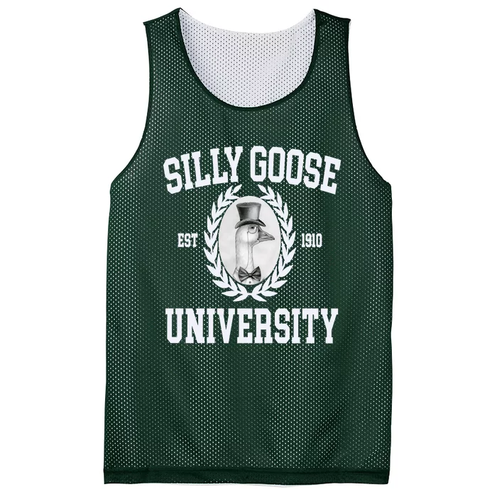 Silly Goose University Silly Goose Meme Costume Mesh Reversible Basketball Jersey Tank