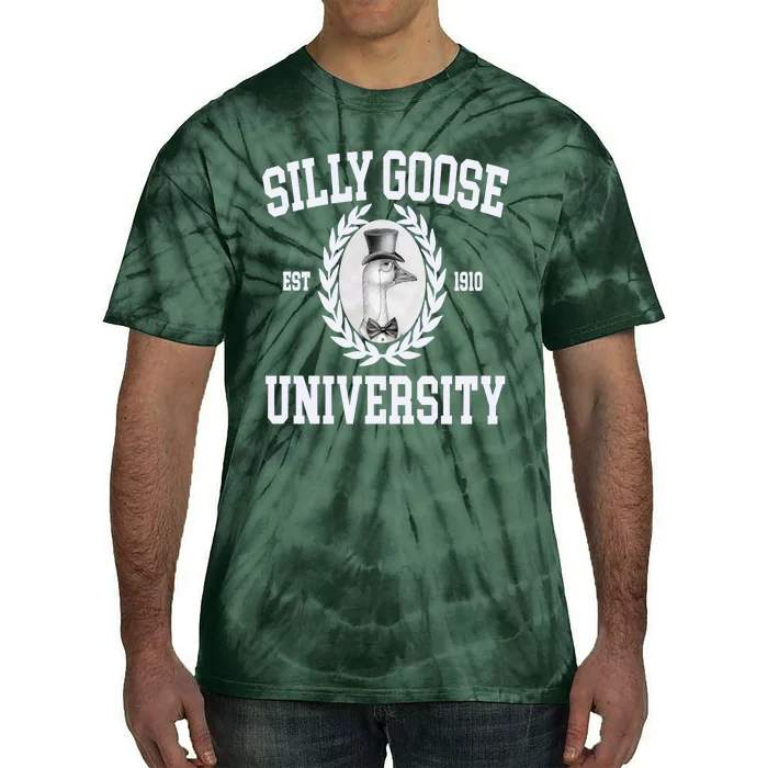 Silly Goose University Silly Goose Meme Costume Tie-Dye T-Shirt