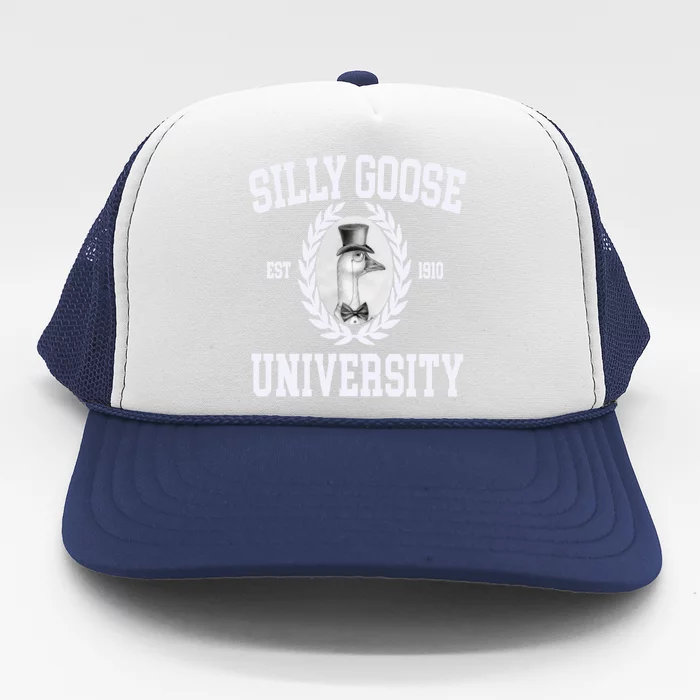 Silly Goose University Silly Goose Meme Costume Trucker Hat