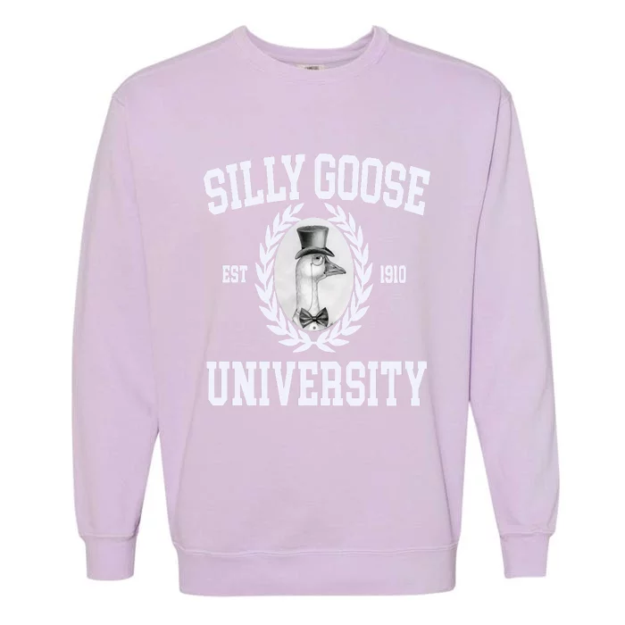 Silly Goose University Silly Goose Meme Costume Garment-Dyed Sweatshirt