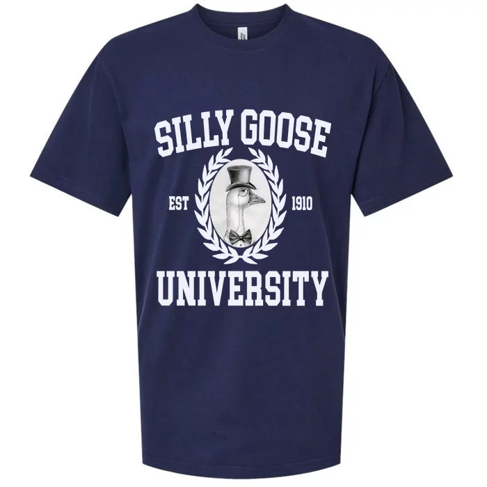 Silly Goose University Silly Goose Meme Costume Sueded Cloud Jersey T-Shirt