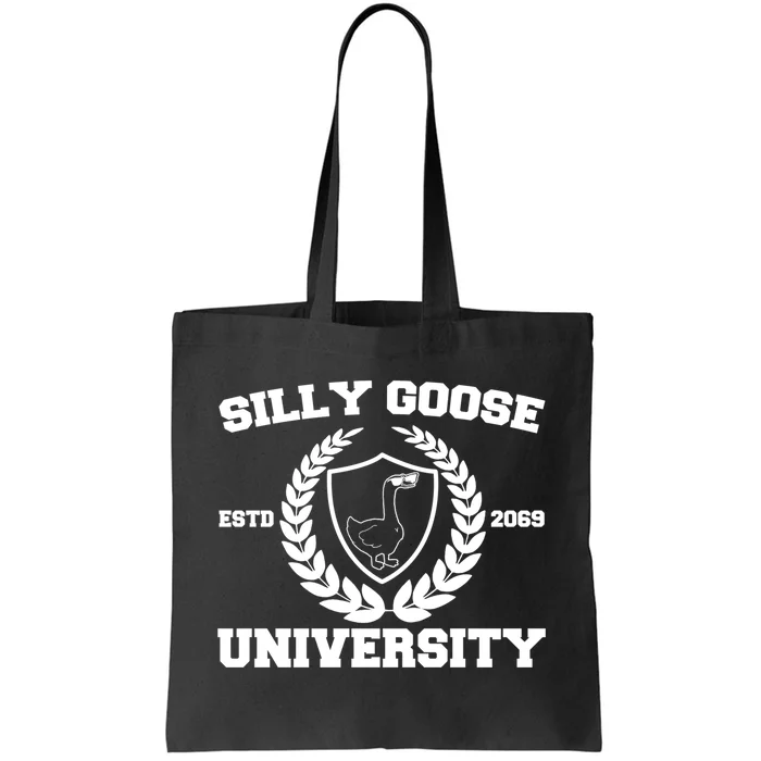 Silly Goose University Silly Goose Meme Funny Tote Bag