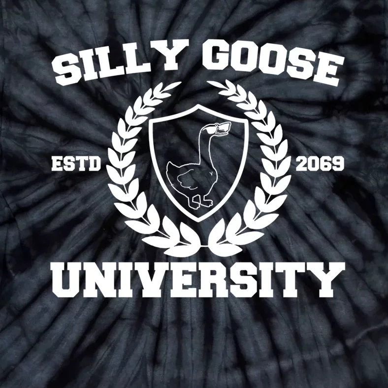 Silly Goose University Silly Goose Meme Funny Tie-Dye T-Shirt