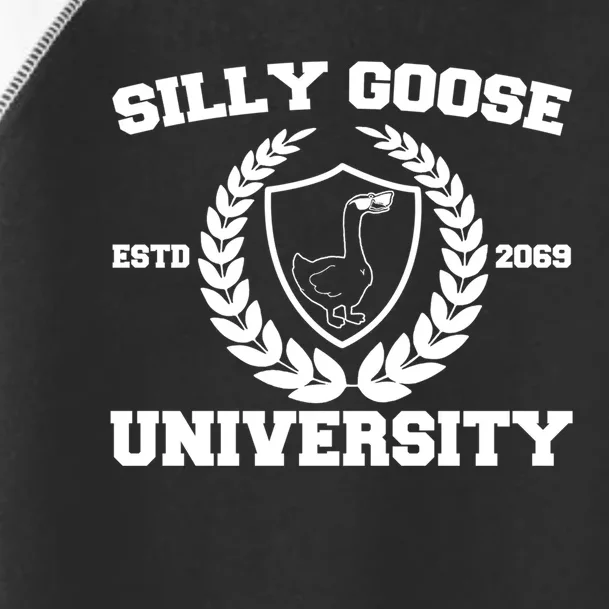 Silly Goose University Silly Goose Meme Funny Toddler Fine Jersey T-Shirt