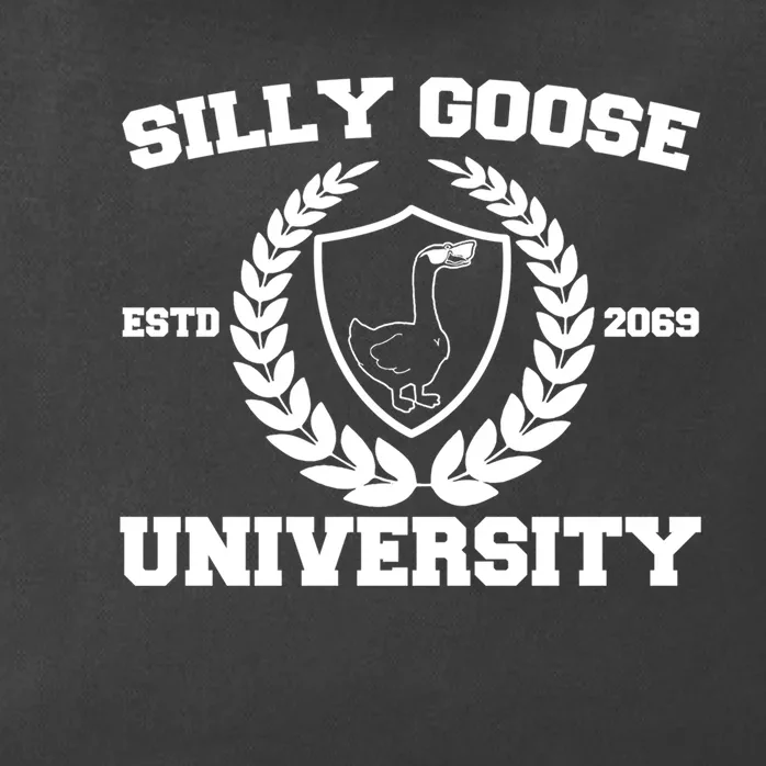 Silly Goose University Silly Goose Meme Funny Zip Tote Bag