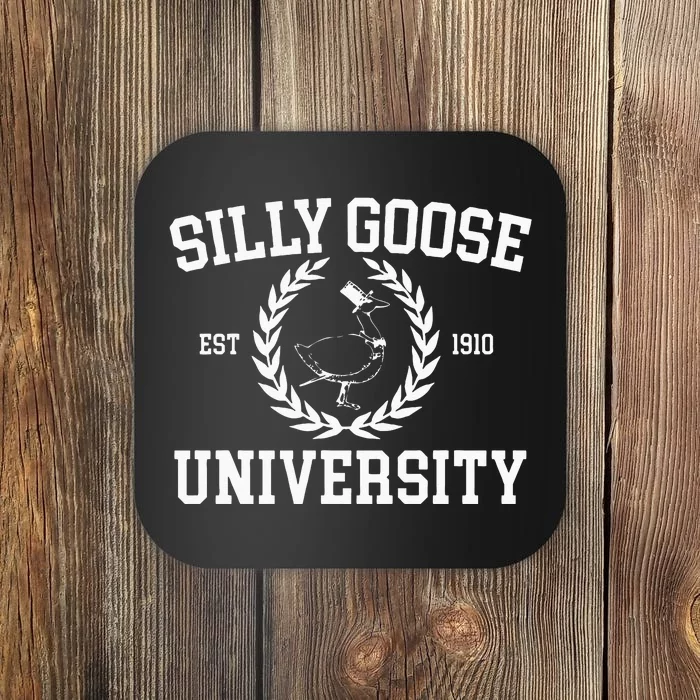 Silly Goose University Silly Goose Meme Costume Coaster