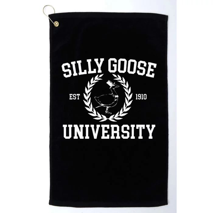 Silly Goose University Silly Goose Meme Costume Platinum Collection Golf Towel