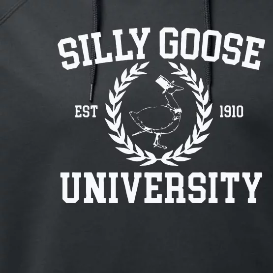 Silly Goose University Silly Goose Meme Costume Performance Fleece Hoodie