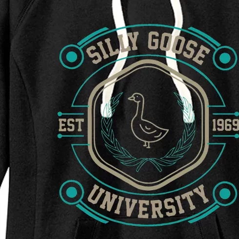 Silly Goose University Silly Goose Meme Women's Fleece Hoodie