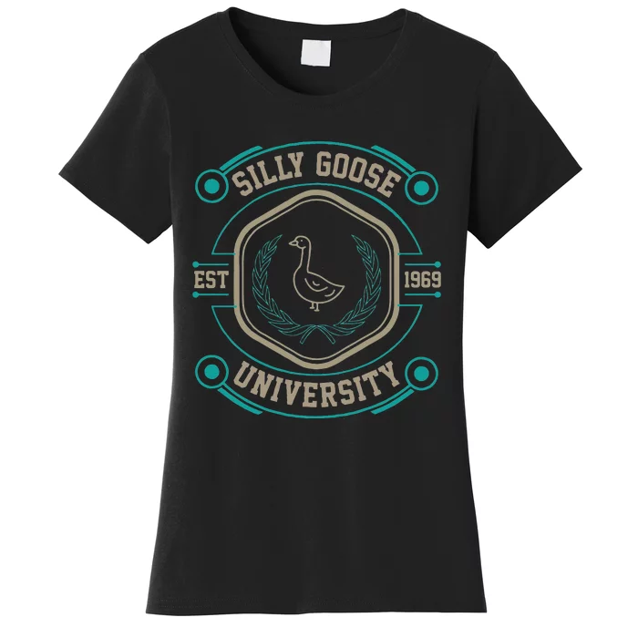 Silly Goose University Silly Goose Meme Women's T-Shirt