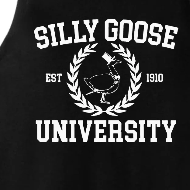 Silly Goose University Silly Goose Meme Ladies Tri-Blend Wicking Tank