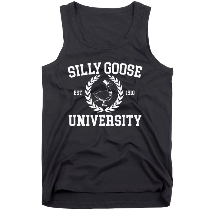 Silly Goose University Silly Goose Meme Tank Top