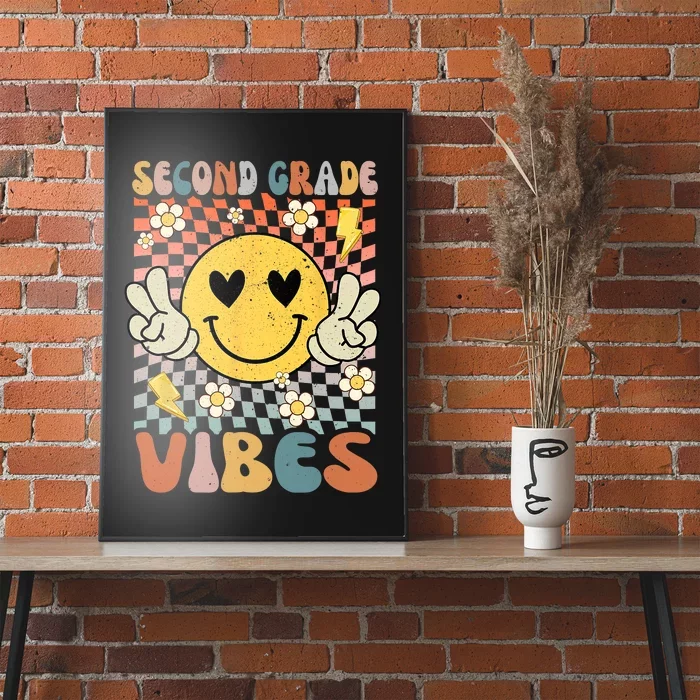 Second Grade Vibes 2nd Grade Retro Teacher 1st Day Of School Vintage Poster