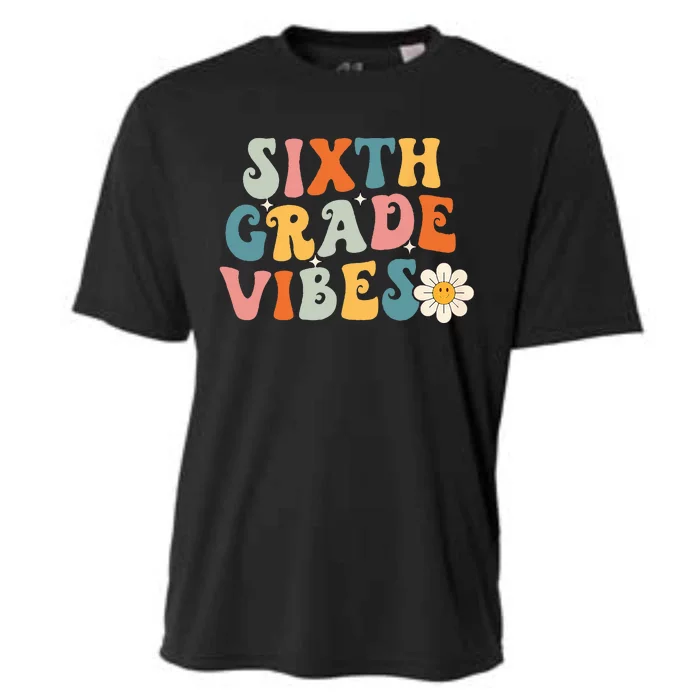 Sixth Grade Vibes 6th Grade Team Retro 1st Day Of School Cooling Performance Crew T-Shirt