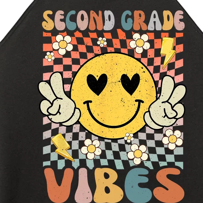 Second Grade Vibes 2nd Grade Retro Teacher 1st Day Of School Women’s Perfect Tri Rocker Tank