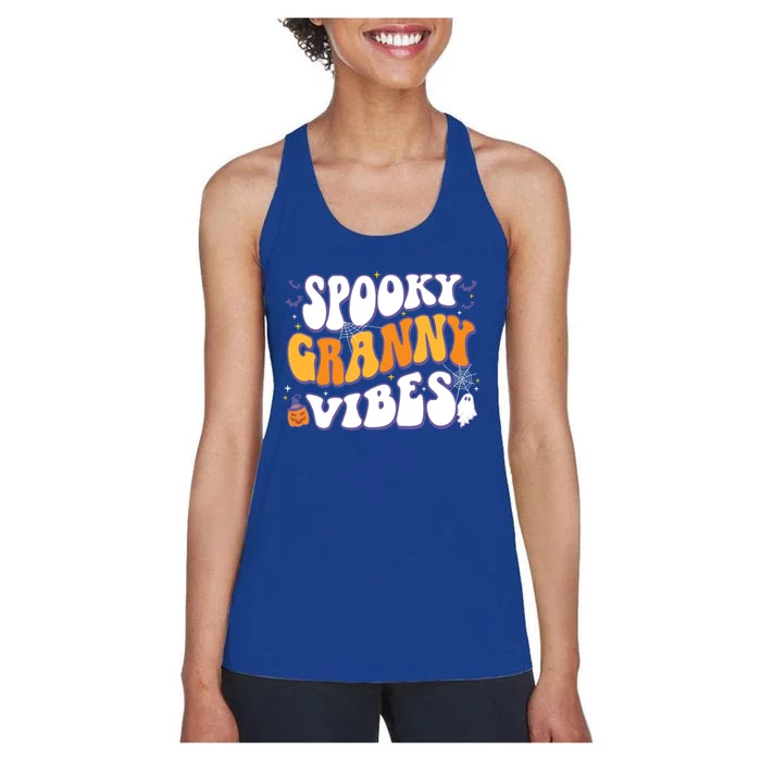 Spooky Granny Vibes Halloween Gift Women's Racerback Tank