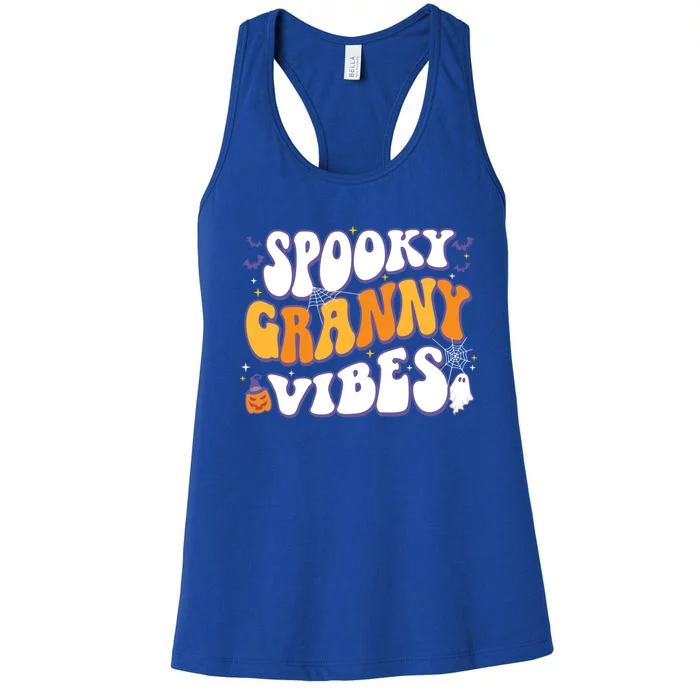 Spooky Granny Vibes Halloween Gift Women's Racerback Tank