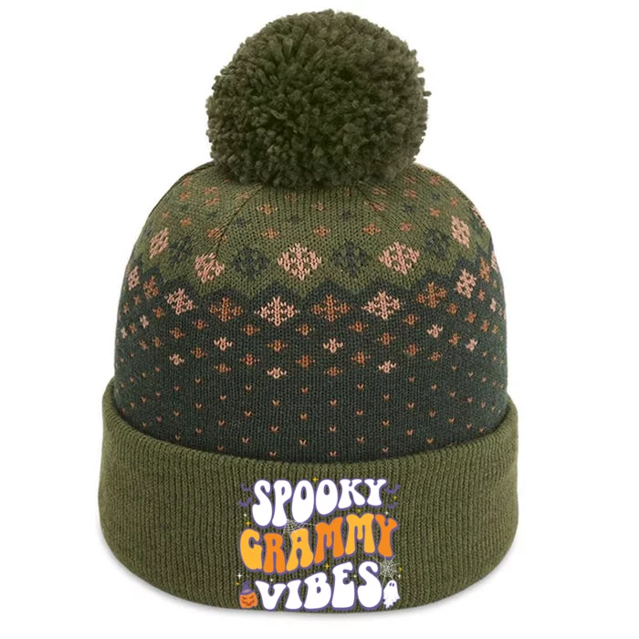 Spooky Grammy Vibes Halloween Gift The Baniff Cuffed Pom Beanie