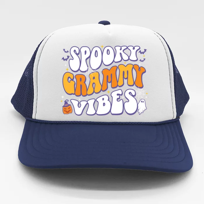 Spooky Grammy Vibes Halloween Gift Trucker Hat