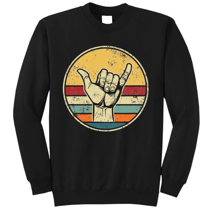 Shaka Good Vibes Hang Loose Surfing Beach Apparel Design Sweatshirt