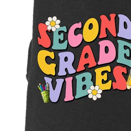 Second Grade Vibes Back To School 2nd Grade Team 1st Day Doggie 3-End Fleece Hoodie