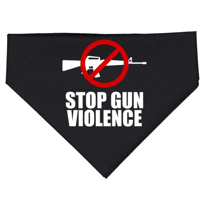 Stop Gun Violence Anti Guns USA-Made Doggie Bandana