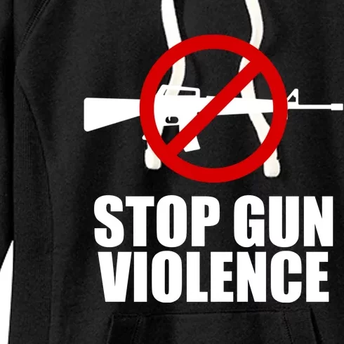 Stop Gun Violence Anti Guns Women's Fleece Hoodie