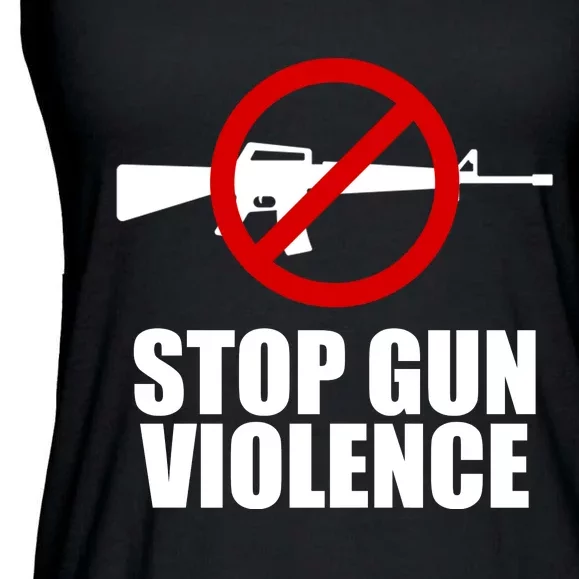 Stop Gun Violence Anti Guns Ladies Essential Flowy Tank